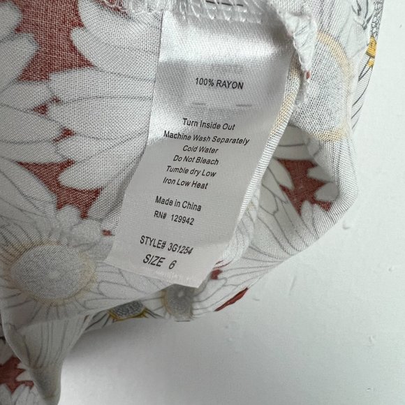 NWT BTween 2 Piece Floral Dress Matching Scruncie Kid's Girl's Size 6 NEW - Picture 7 of 10